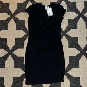 H&M Black Bodycon Mini Dress